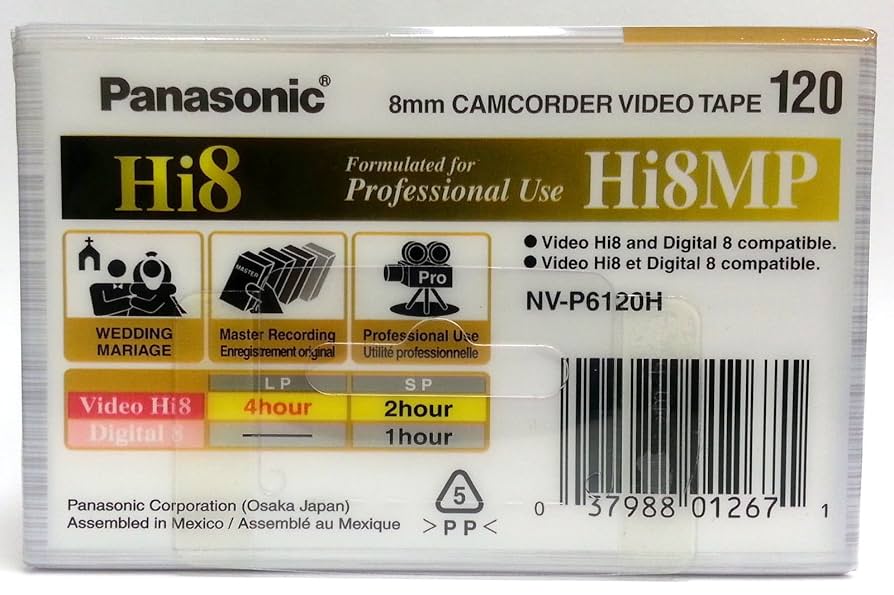 Hi  8/12  夜  〜620 Amazon.com : Panasonic Hi8 120 Min Black 8mm Tape : Electronics